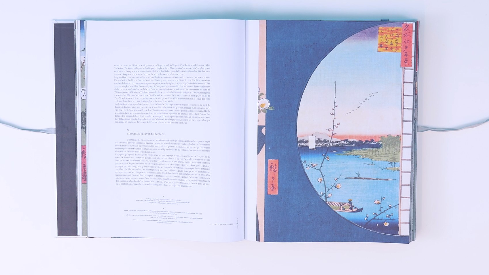 double page du livre : Hiroshige, peintre du paysage
