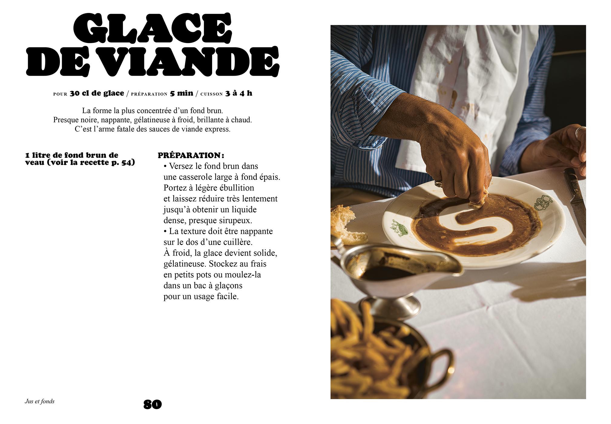 double page : Glace de viande