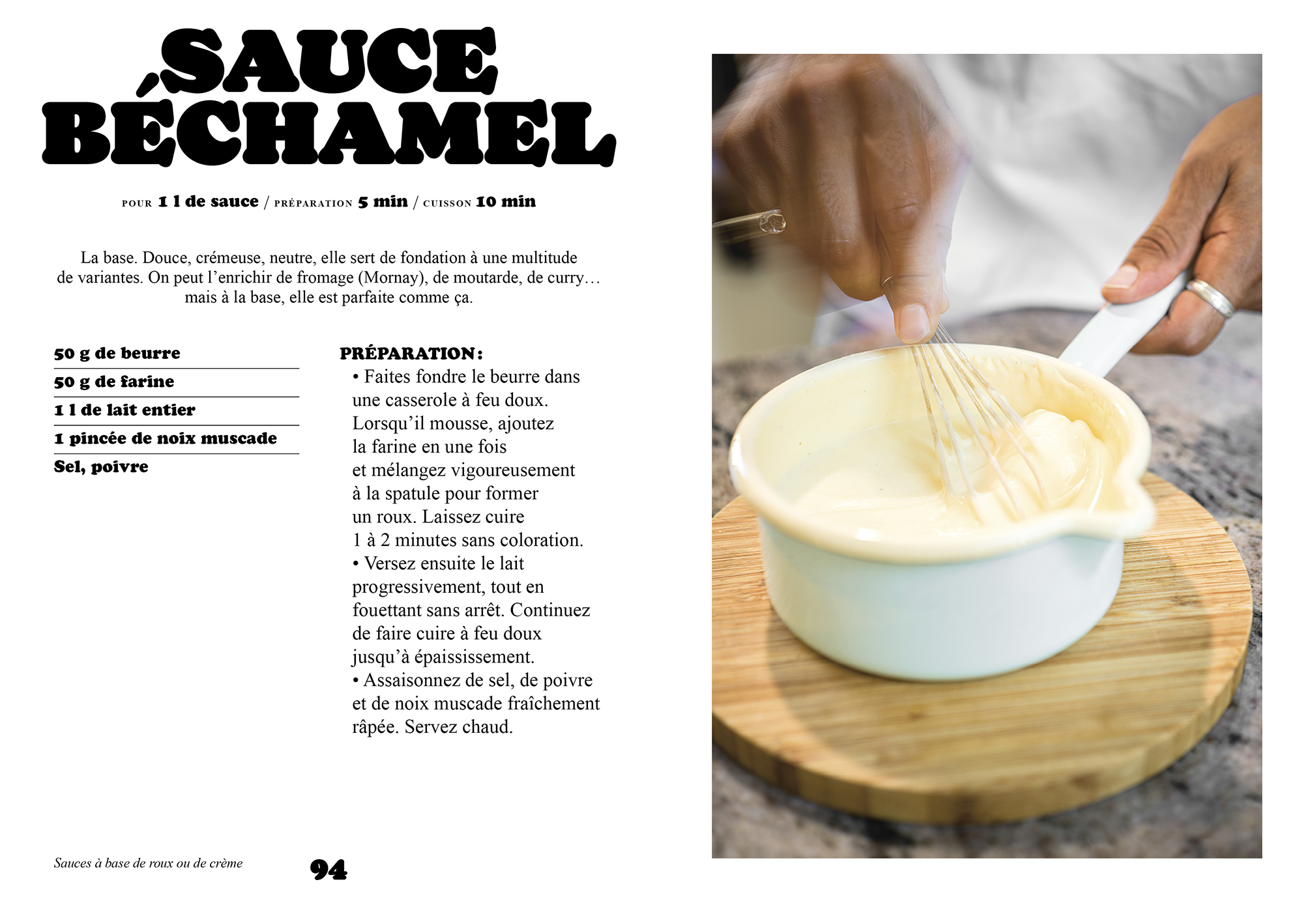 double page : sauce Béchamel