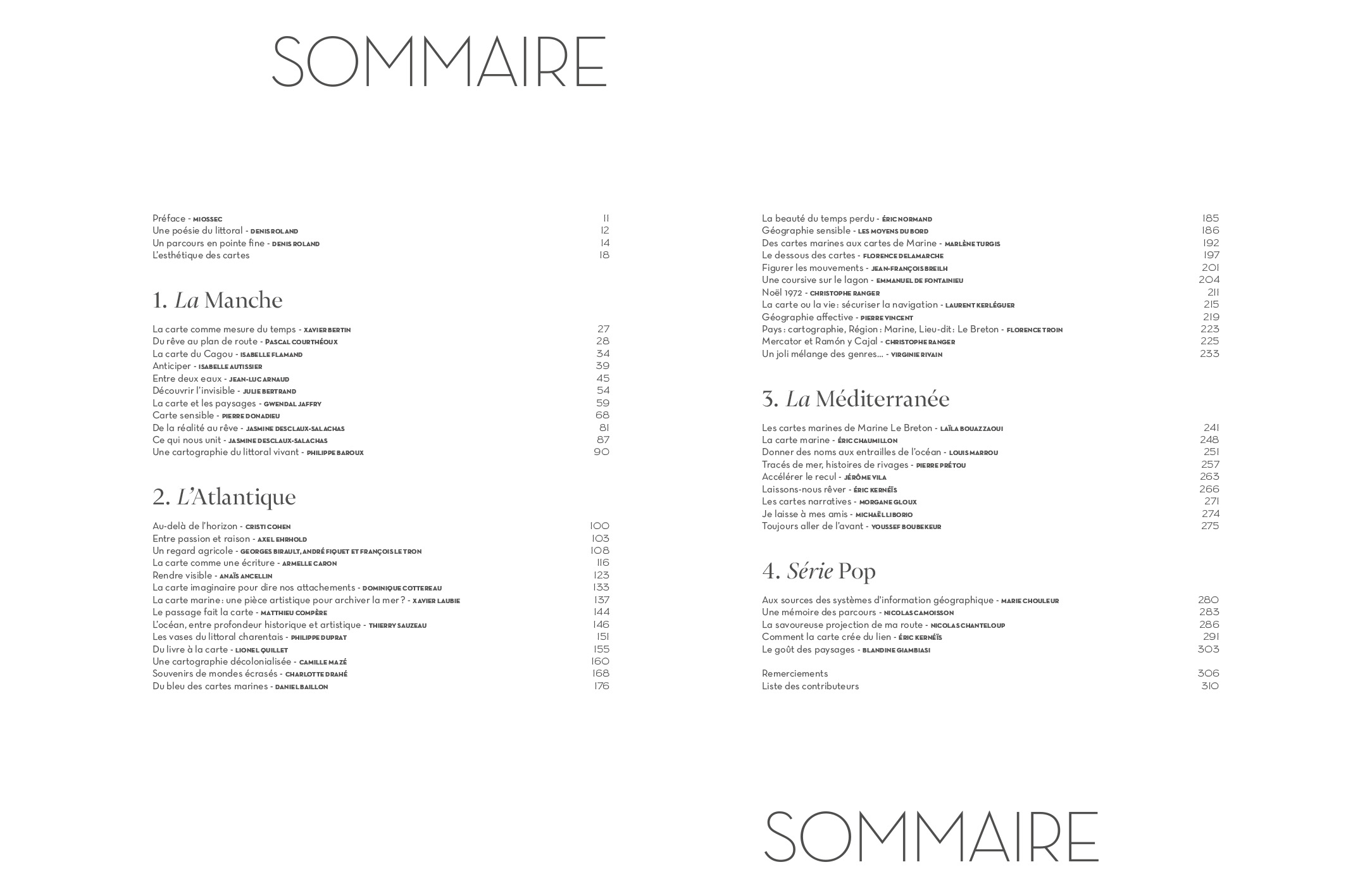 sommaire du livre
