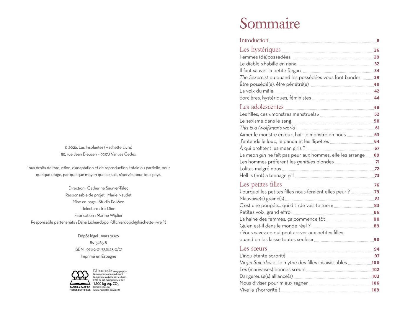sommaire du livre