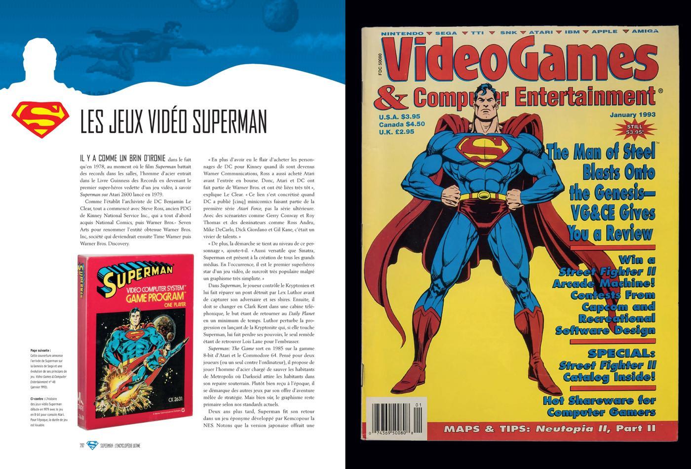 double page Les jeux vidéos Superman