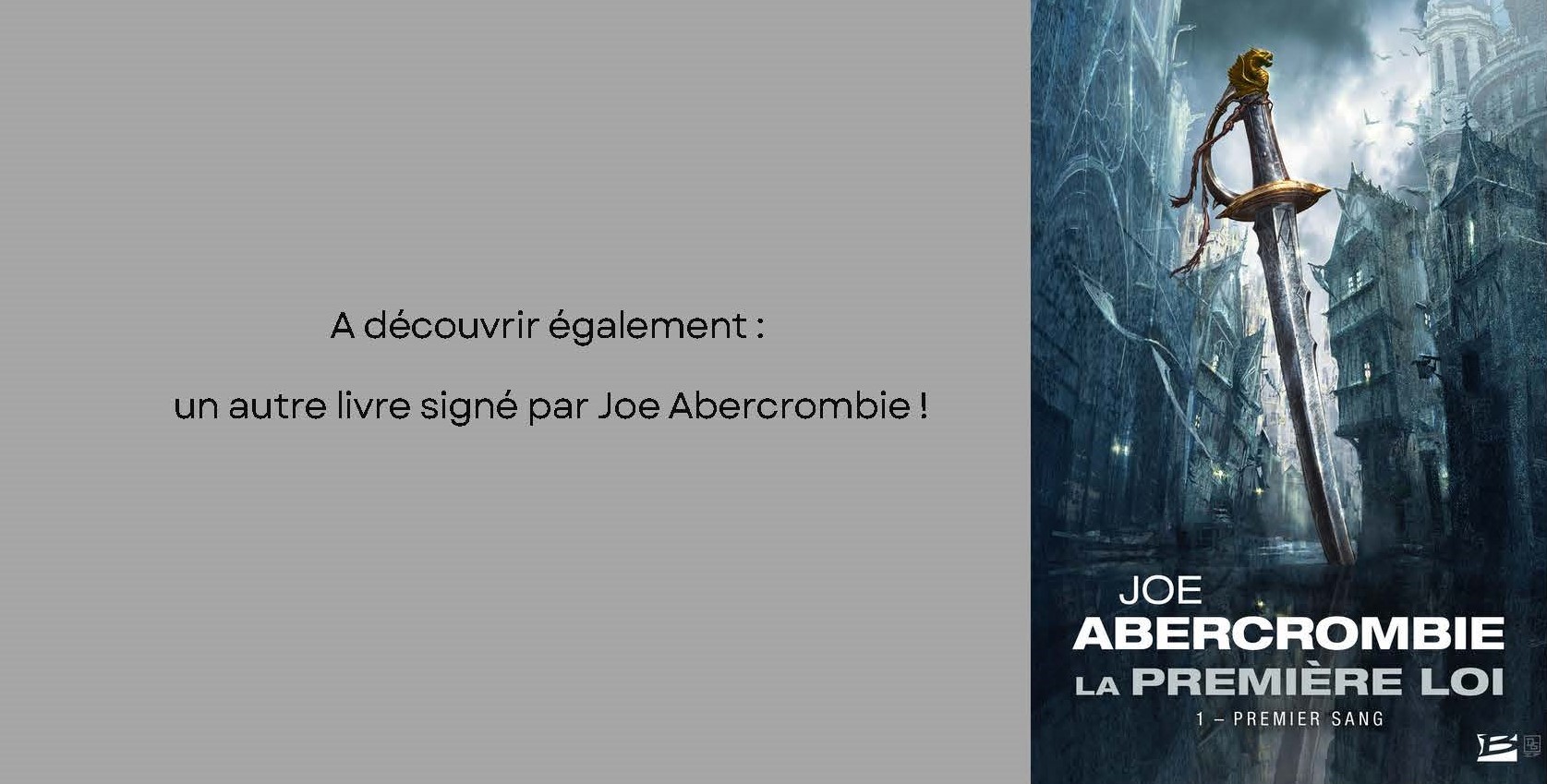 couverture de La Première loi du même auteur