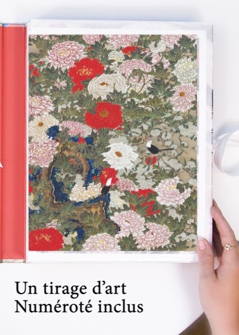 visuel de la Digigraphie de l’œuvre l’œuvre "Pivoines et petits oiseaux"