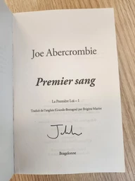 La Première loi, T1 : Premier sang - Édition signée par l'auteur - Extrait 3